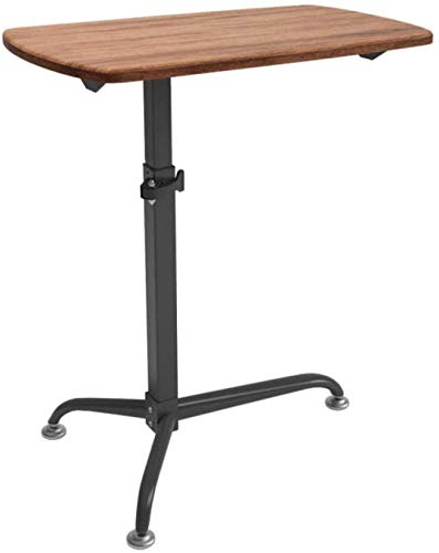 Escritorio plegable con altura ajustable, ruedas bloqueables, mesa versátil para desayunar en la cama, servir y trabajar desde casa