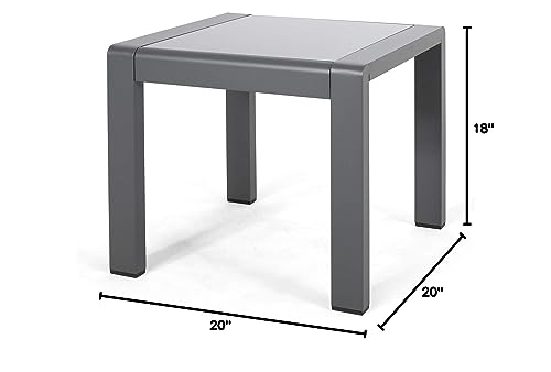 Gdfstudio 309103 Outdoor Aluminum Side Table thumb #2