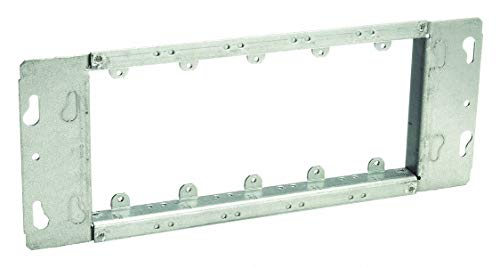 Raco 824 Pre-Galvanized Steel 5-Gang Device Cover 12-1/2 Inch x 4-1/2 Inch x 3/4 Inch Raised