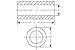 RAF ELECTRONIC HARDWARE 1225-25-S-12 1/2 ROUND SPACERS (QTY 100)