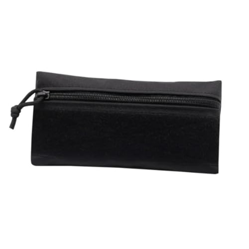 Outdoor Tactical Convenient Hook & Loop EDC Tool Kit Vest Side Hanging Pouch Multi-Purpose Plus Candy Bag Backpack Accessory Pouch (Black)