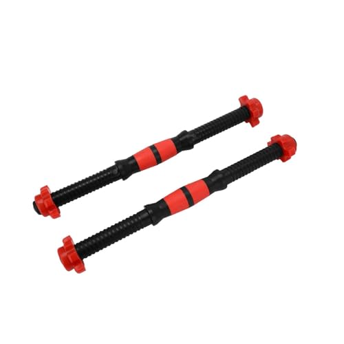 M.J COMFY-LIFE 2 X Dumbbell Bar, 15.7 Inches Universal Dumbbell Bars for Strength Training, Workout Dumbbell Accessories with Collars, Fitness Equipment for Gym, Home, and Warm-Up Exercises