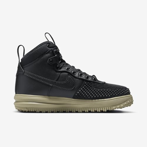 Nike Men's Lunar Force 1 Duckboot Black/Black-Neutral Olive (DZ5320 001) - 10.53