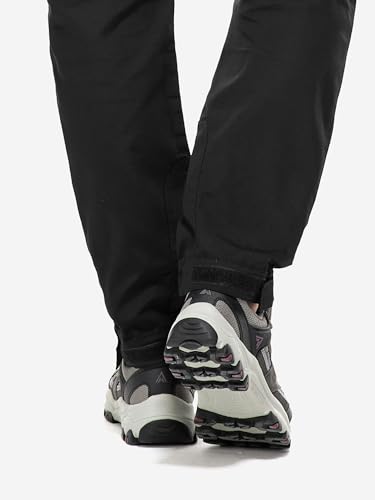 Yenwits Wanderhose Damen Outdoor Hosen Langlebig Robust Atmungsaktiv Trekkinghose Arbeitshose für Outdoor-Aktivitäten und Außenarbeiten(2093,Schwarz,3XL)