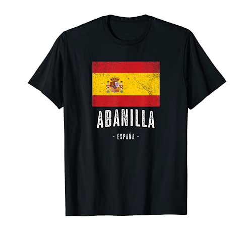 Abanilla España | Souvenir - Ciudad - Bandera - Camiseta