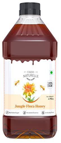 Image of Farm Naturelle Jungle Flower Wild Forest Honey 2.75 Kg|100% Pure Honey | Raw & Unfiltered|Unprocessed|Lab Tested Honey In Pet Bottle