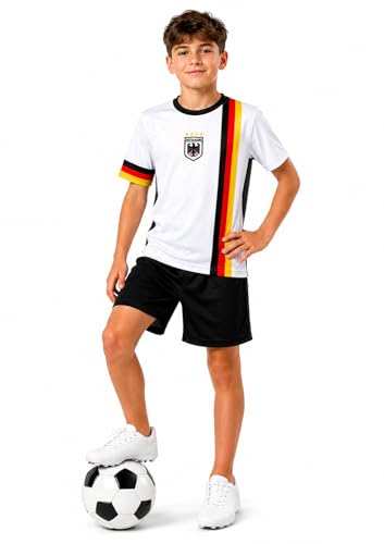Fashion Boy Fussball Fan Set Deutschland Germany Trikot + Shorts Gr. 110-116 JS1.26