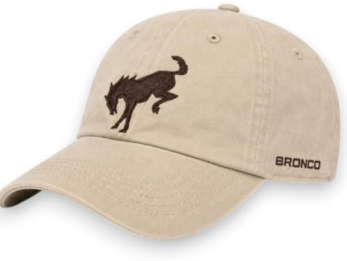 Ford Bronco Hat Officially Licensed Adjustable Baseball Cap with Embroidered Logo 5 Colors by Ford Motor Company (US Alpha One Size Khaki/Brown)