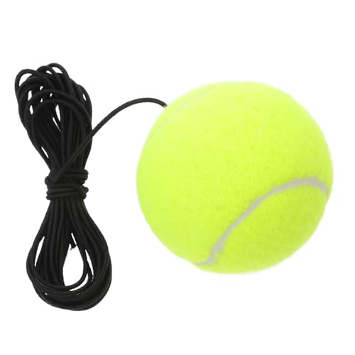 BCOATH Elastic Rope Tennis Ball Trainer Single Player Garage Tennis Aid Portable Realistic Practice Beginner Training Court/Yard