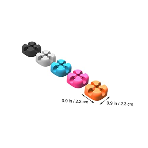OSALADI 10pcs Organizador de Cables Clips para Ocultar y Gestionar Cables de Escritorio miniatura 6