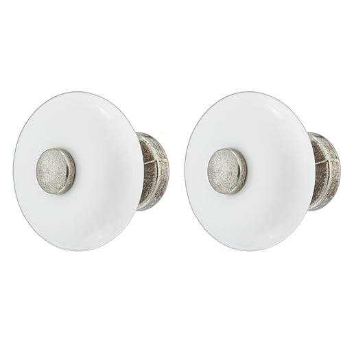 cyclingcolors 2x bouton de tiroir porcelaine céramique finition nickel 30 mm meuble vintage antique style porte poignée commode armoire maison avec vis