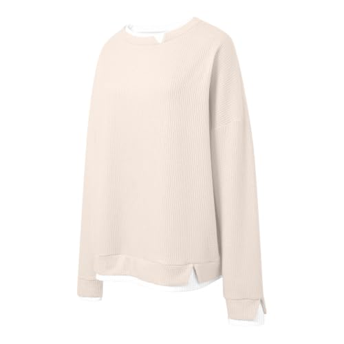 Sweaters for Women Crew Neck Long Sleeve Pullover Business Casual Tops - image 4