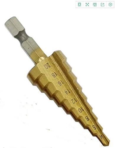 Amazon Co Jp Ricisung 六角形パゴダドリルメタルパンチドリル多機能ツールテーブルステップドリルタワードリル 産業 研究開発用品