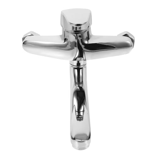 HYTROVE 銅製壁付け混合水栓 壁掛け型浴室キッチン用二口吐水付き 冷温水対応腐食防止設計 簡単取付ノーポリューションモデル