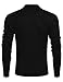 COOFANDY Mens Casual Slim Fit Pullover Sweaters Long Sleeve Knitted Zip Up Mock Neck Polo Sweater (Black, Medium)