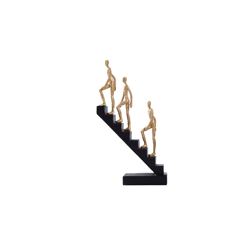 Dekoracja na biurko drabina sztuka dekoracja domu pulpit statua model abstrakcyjna sztuka dekoracja pulpitu rzeźba rzemiosło żywiczne uchwyt na biurko dekoracja biurowa (rozmiar: B)