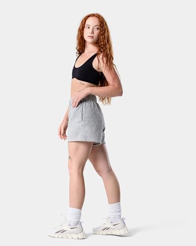 Image of Kamo Fitness CozyTec Sweat Shorts Women High Waisted Lounge Comfy Casual Cotton Shorts with Pockets