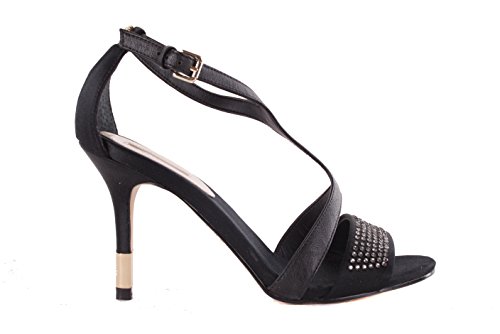 GUESS Escarpins à talons hauts pour femme, Noir , 37 EU Étroit