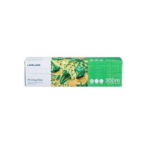 Lakeland Jumbo PE Cling 29cm x 300m – Recyclable & Strong Use in Fridges Freezers & Microwaves