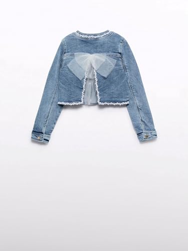 Abel & Lula Denim Jacket for Girls Bleached2