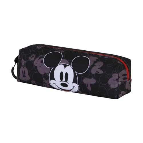 Disney Micky Maus Year-Fan Quadrat Federmäppchen 2.2, Schwarz, 22 x 9 cm