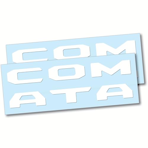 Image of (2 Sets) Prime Series UV Weatherproof Vinyl Decals Precut Letter Inserts Compatible Fits Tacoma Tailgate 2024-2026 (Gloss White)