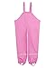 Alla Sim Girls Waterproof Suspender Rain Pants Outdoor Rain Bib Pink 9-11
