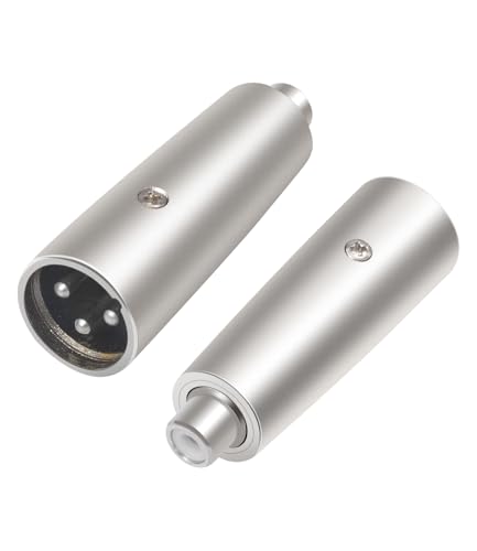 Adaptador XLR macho a RCA hembra 3 unidades miniatura 6