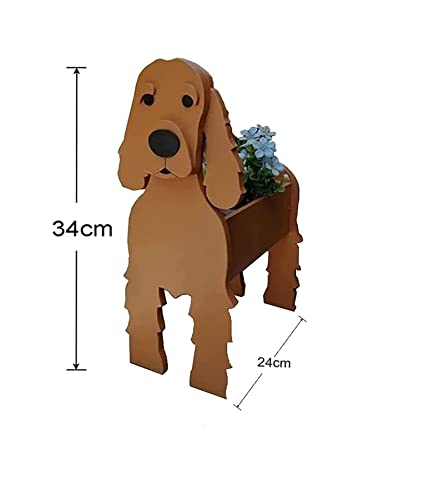 Cute Dog Flower Planter Plant, PVC Animal Plant Pots Garden Planters for Succulent Small Gifts Dog Planter - Image 4