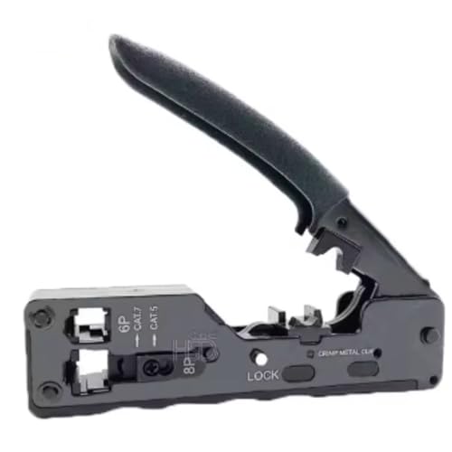 Alicate de Crimpar Proficional Rj45 Vazado Rj11 Cat5 Cat6 Cat7