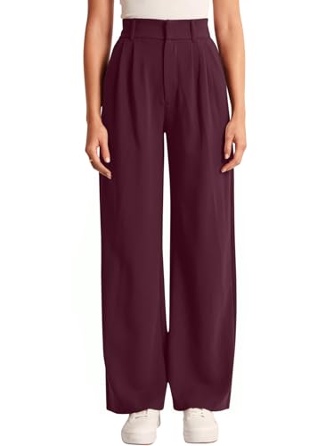 Image of NIMIN High Waisted Work Pants for Women Business Casual Outfits 2026 Office Dress Pants Trousers with Pockets