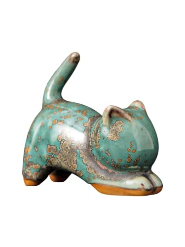 猫 ねこ 置物 招き猫 陶器 インテリア 置き物 飾り 玄関 小物 雑貨 幸運 かわいい 小さい プレゼント 贈り物
