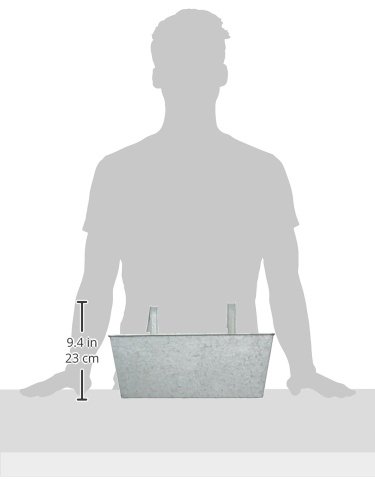 Esschert-Design-Old-Zinc-Rectangular-Balcony-Flower-Planter Esschert Design Old Zinc Rectangular Balcony Flower Planter