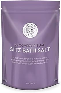Sitz Bath Salt – Postpartum Care and Hemorrhoid Treatment – Natural Soak for Self Care and Hemmoroid Treatment - Post Partum Essentials, 10 Oz, by Pure Body Naturals