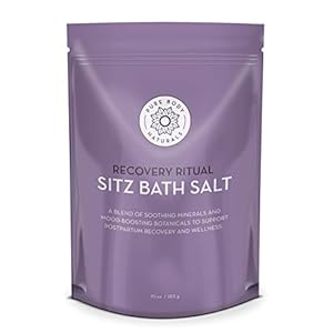 Sitz Bath Salt – Postpartum Care and Hemorrhoid Treatment – Natural Soak for Self Care and Hemmoroid Treatment – Post Partum Essentials, 10 Oz, by Pure Body Naturals