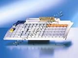 Mc 80 programmable pos keyboard (compact, 80-key, row and column, ps-2 cable, keylock and 3-track msr) - color: white