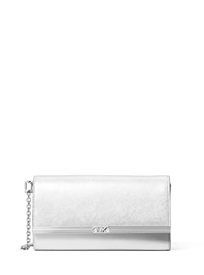 Michael Kors Pochette Mona Large, Hardware argento/Argento, taglia unica