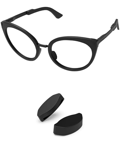 PapaViva Piezas de nariz de repuesto para Oakley HSTN OO9242/HSTN Asian Fit OO9242A/HSTN Metal OO9279, Negro-1 par, Asian Fit