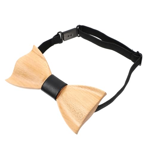 NOLITOY 1pc Bow Tie for Boys and Girls Boy Girl Bowties Formal Tuxedo Bowtie Wooden Party Accessory
