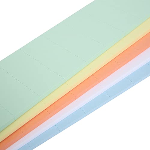 Mastervision Fm1312 Data Card Replacements, 1 X 2 Inches, Assorted Colors, 1000 Count #TOP5