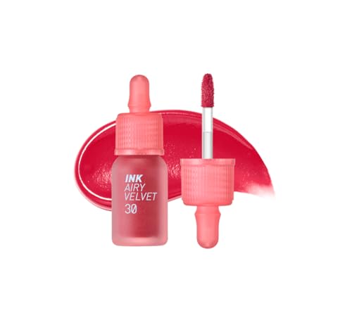 Image of Peripera Ink Airy Velvet Lip Tint | Lightweight, Highly Pigmented & Long-Lasting Lip Color | Soft Velvety Finish, Moisturizing, Safe for Sensitive Lips, K-Beauty Makeup (030 WAKE UP CHERRY)