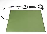 SunnyDogs 9-Stufen Wärmeplatte für Hunde | Heizmatte mit Timer | elektrische Wärmematte als Liegefläche für Haustiere | Heizplatte 100 x 50 cm