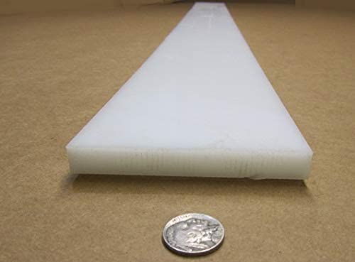 White HDPE (High Density Polyethylene) Rectangular Bar .500