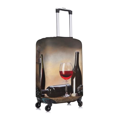 Grape Wine Print Suitcase Cover Luggage Protector Washable Elastic Fashionable Travel Gear Cover3