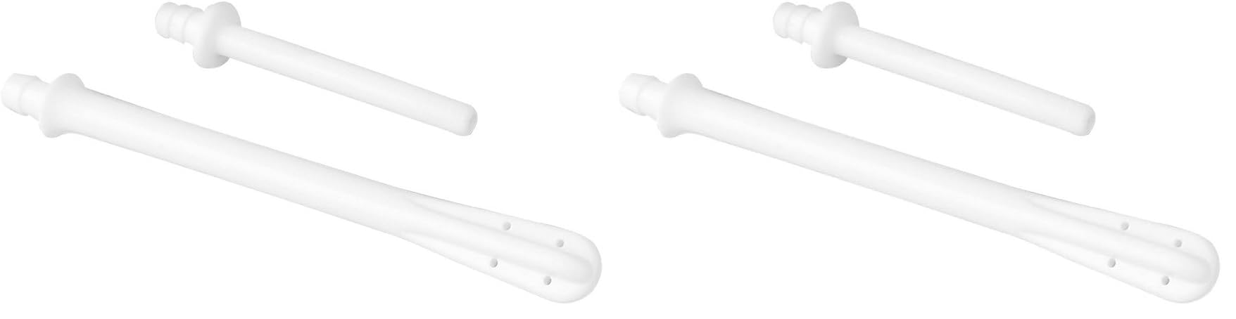 HealthAndYoga™ Enema Nozzles - Flared (6 inches) &amp; Straight-in (3.2 inches) – Replaceable Enema Supplies for Vaginal &amp; Anal Douche - Eases Constipation – Reusable &amp; Sterilisable (Set of 2) (Pack of 2)