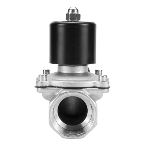 Électrovanne inox 304 normalement fermée 2" DC24V anti corrosion pour fluide
