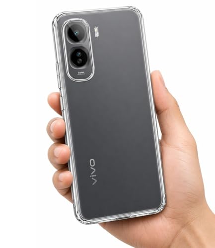 Image of COVERBLACK Soft Rubber Silicon Clear Case Back Cover Compatible for Vivo T5 Pro 5G - Transparent