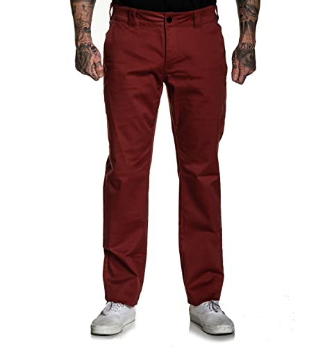 Sullen Men's 925 Chino Stretched Relaxed Fit Tattoo Lifestyle Pants