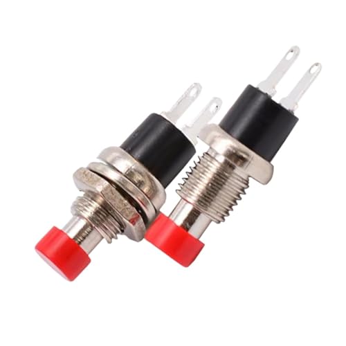 Interrupteur à clé BPS-09 lot de 10 boutons poussoirs à réinitialisation rouge