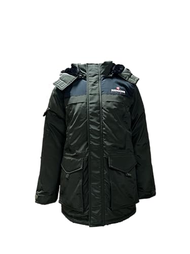 REDSKINS JUNIOR Parka Polaire Manteau Thermique Vêtement Chaud Doudoune Impermeable Veste Enfant Garçon Fille Modèle 2026 Vert Taille 14 Ans